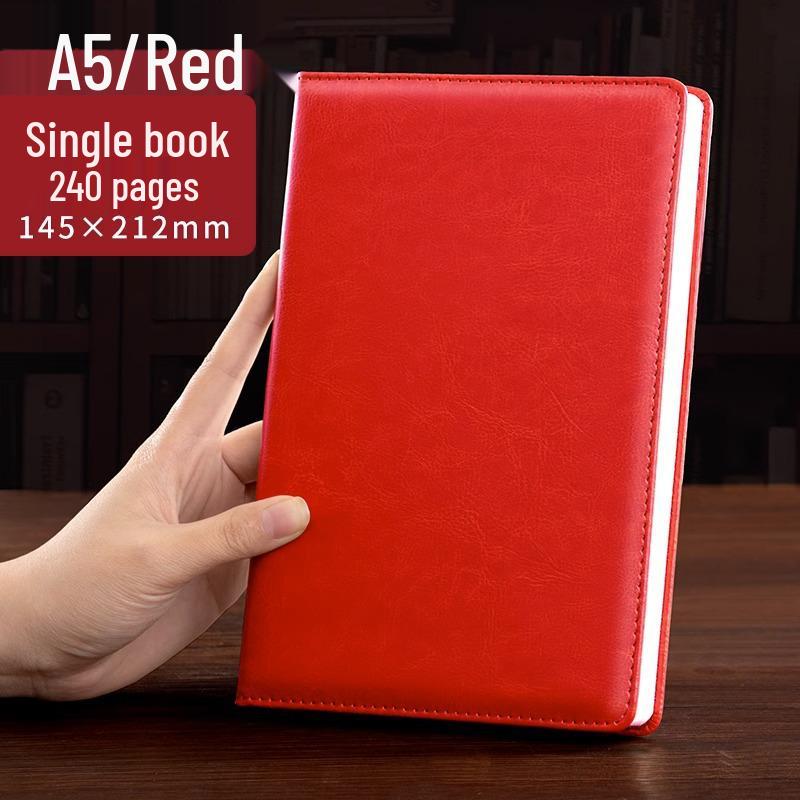 "Superdickes Business-Notizbuch": Lederhülle für Meetings und Büro mit anpassbarem Logo"