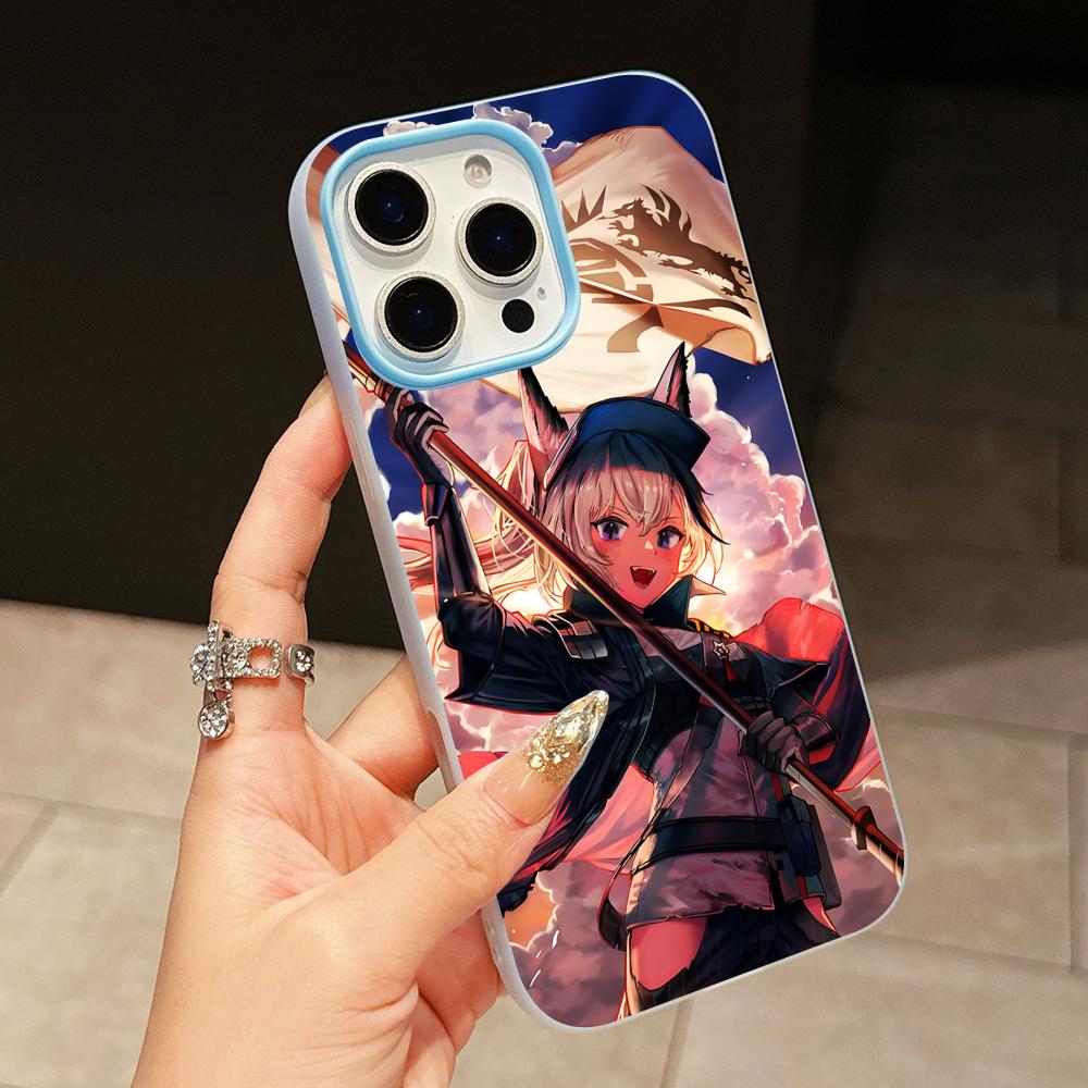 

Arknights Grani Jelly Double layer Light Blue Mobile Phone Case for iPhone 17 16 15 14 13 12 11 Air Pro Max Plus Protective iPhone 14