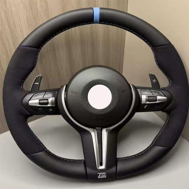 Steering Wheel For BMW Series F20 F22 F23 F30 F31 F32 F33 F36 M3 F87 M2 F80 M3 F82 F83 Upgrade Steering Wheel With Half Alcantara Leather