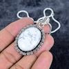 Howlite Jasper Gemstone Handmade 925 Sterling Silver Jewelry Pendant 1.97" M-2977