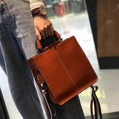 Geölte Wachsleder Kuhfell Tragetasche Modische und Elegante Ein-Schulter Damenhandtasche Vielseitige Crossbody Echtleder Handtasche