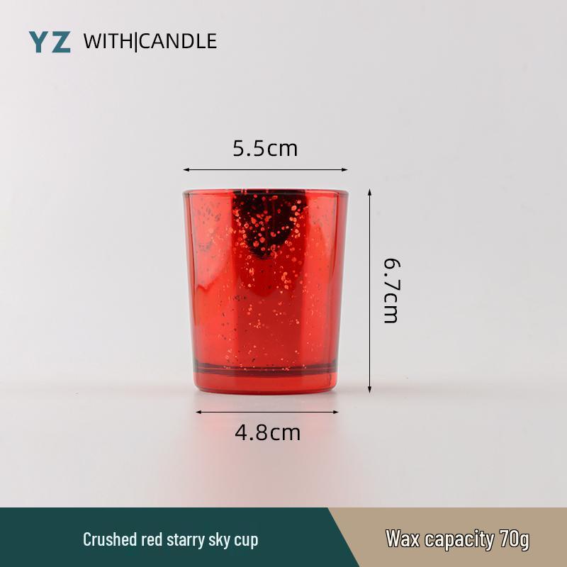 Handmade Frosted Glass Scented Candle Cup - Creative DIY Wax Container