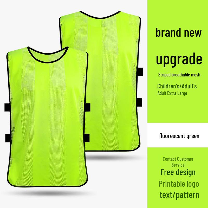 

Striped Confrontation Vest for Children & Adults - Football Training Gear M (Children) флуоресцентный зеленый