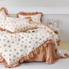 You Meng Jia Ju Korean Style Fresh Lace Bed Skirt 4-Piece Bedding Set
