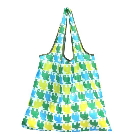 Tote Bag Eco-friendly Large Capacity Portable Print Square Storage Polyester Foldable Design Beach Bag Vacation Use