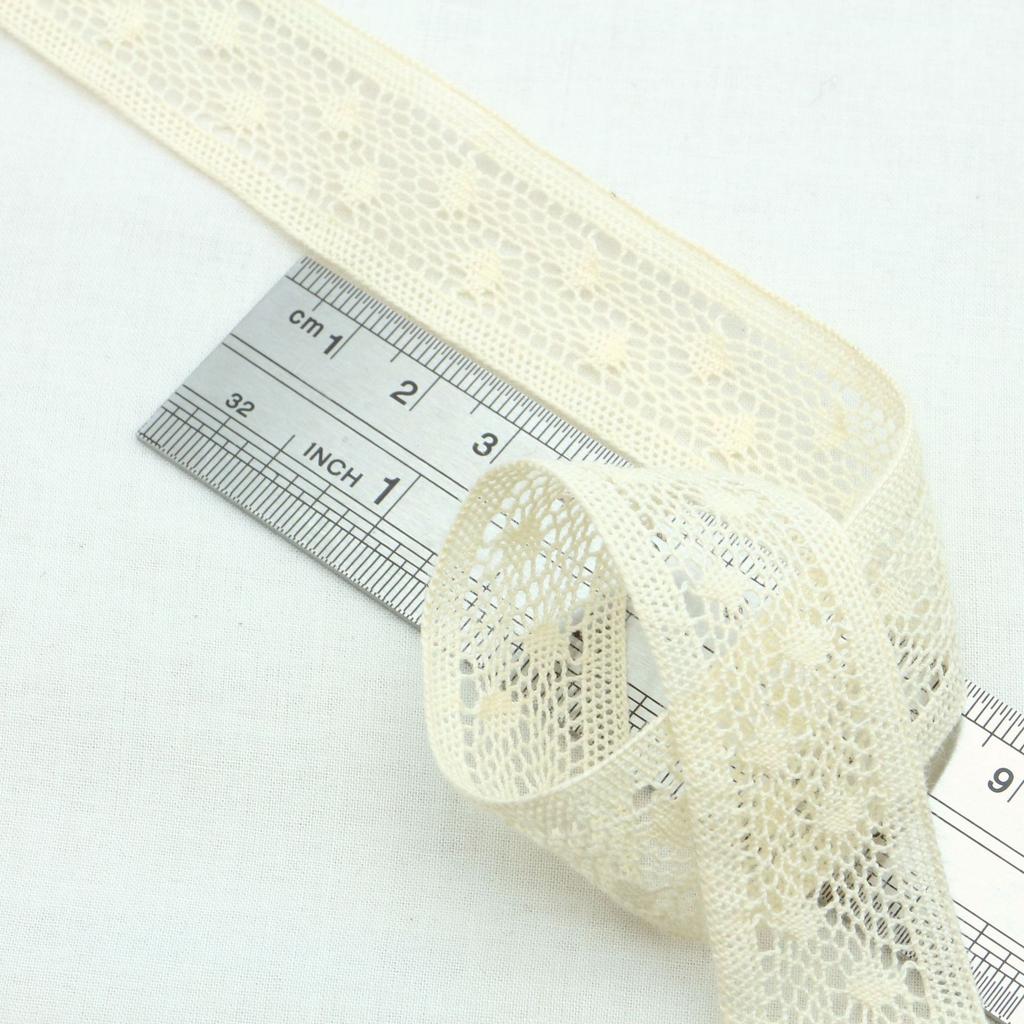 Cotton Thread Lace Weaving Hollow Pure Cotton Lace Accessories Decoration Handmade Diy Tablecloth Curtain Fabric