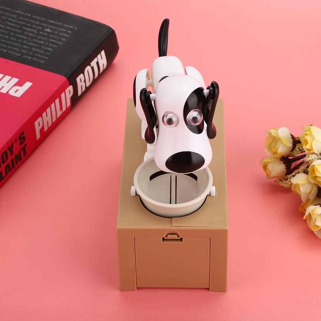 Inovatívna elektrická kreslená psíčka jediaca peniaze roztomilá pokladnička darček k narodeninám pre deti