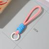Color Combination Knot Mobile Phone Lanyard Creative Short Braided Lanyard Mobile Phone Case Key Ring can be Detachable to Preve