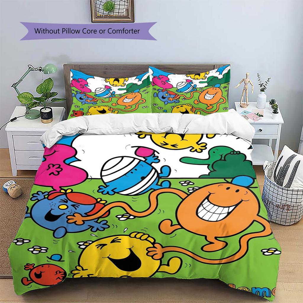 Herr. Herren Little Miss Individueller Namensmuster Bettwäsche, Steppbett Set Bettbezug Kissenbezug Zuhause Geburtstagsgeschenk(1 Bettbezug + 2 Kissenbezüge, ohne Füllung)