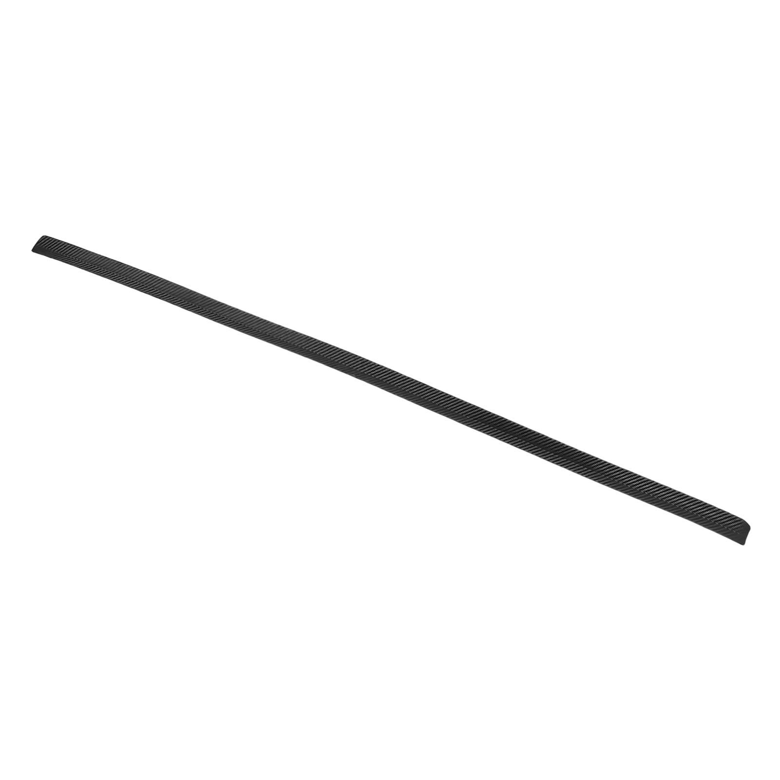 Car Rear Spoiler Roof Lip Rubber Low Noise Double Sides Adhesive Trunk Spoiler Trim Strip Sticker Carbon Fiber Style