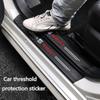 wszp1 Car with Logo Door Carbon Fiber Sill Protector Stickers For Seat Leon 5f Ibiza 6l 6j Leon 1p Cushion Altea Xl Leon Accessories