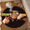 Michael Muisc Round Rug for Livingroom,Bedroom, Palyroom, Chair Rug, Area Rug, Circle Carpet, Large Size Fan Christmas Gift