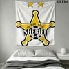FC Sheriff logo Wall Hanging Printed Fabric Blanket Decorative Tapestries for Bedroom Living Room Home Decor
