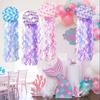 Manetlykta Stor Hängande Manetpapperslykta med Sjöjungfruskal för Under Havet Baby Shower Havstema Sjöjungfru Födelsedagskalas