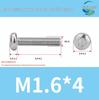 304 Stainless Steel Pan Head Torx Machine Screw, GB2672, M2-M, Without Collar