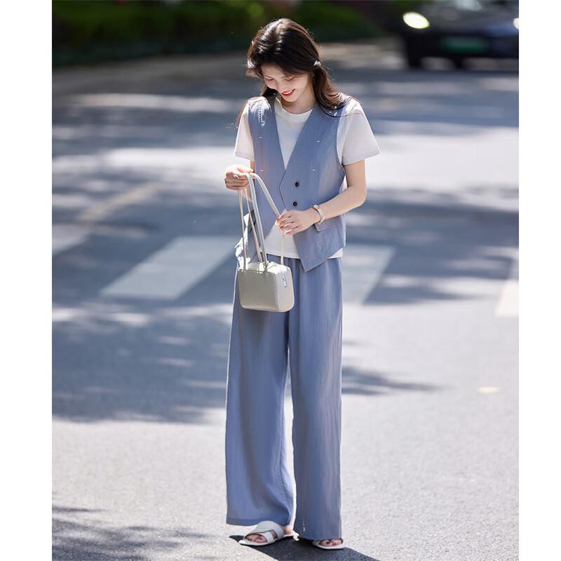 Women's Casual Summer Three-Piece Commuter Set
