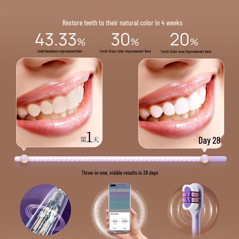 LEBOOO Starburst PRO Sonic Electric Toothbrush Gift Set