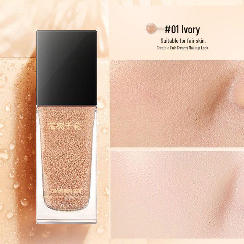 Dendrobium Bubble Foundation: Moisturizing, Hydrating, Nourishing, Long-Lasting, Waterproof BB Cream for Dry & Oily Skin 30g