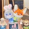 Cute Nickelodeon Zootopia Plush Toy Cartoon Anime Fox Rabbit Plush Toy for Girlfriend Birthday Gift