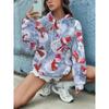 Fashion Women's Hooded Sweater 3D Casual Color Printing Casual Long Sleeve Sweater