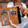 For iPhone 17 Pro Max Wallet Case Color Splicing Leather Phone Cover with Stand