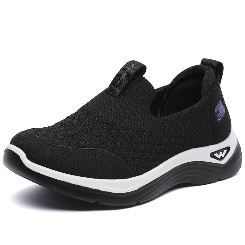 

Дышащие женские кроссовки 2024, новые модные прогулочные кроссовки, женская обувь из сетчатой ​​ткани на шнуровке, женская обувь 35 чёрный