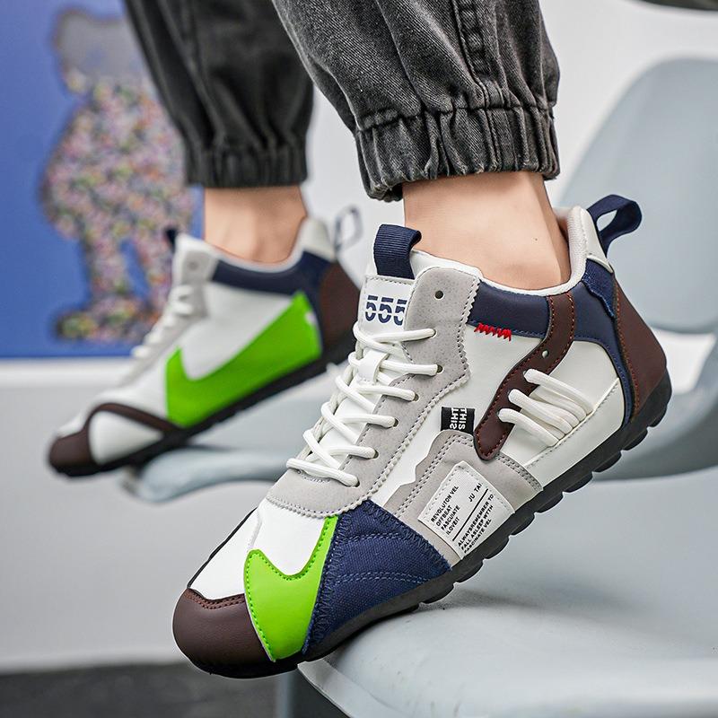 Fashion New Shoes for Men High Quality Leather Casual Shoe Luxury Tennis Shoes Comfort Sport Running Shoe Forrest Gump Shoes Men Sneaker