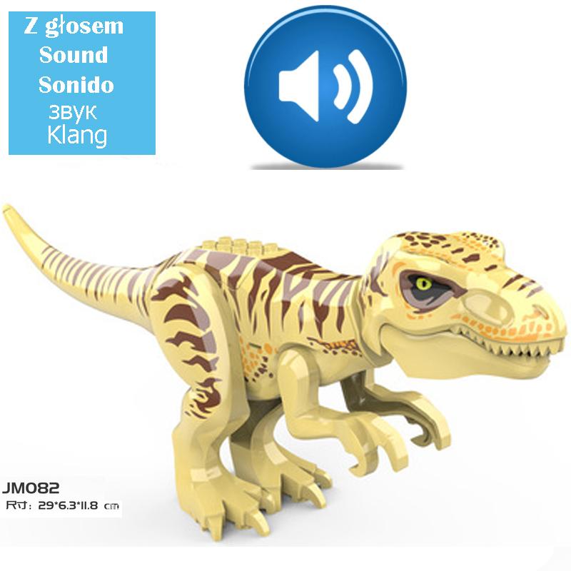 Big Dimension Assembled Construction Blocks Plaything Dinosaur World Triceratops Tyrannosaurus Children Animal Miniature Bricks Playthings for Boys