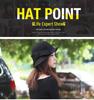 Women's French Wool Felt Bucket Hat with Curled Brim – Warm, Bow-Tied, Autumn/Winter Style