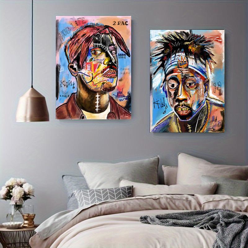 Portrait Canvas Paintings Wall Posters Graffiti  Art Canvas Modern Wall Art Canvas Pictures Home Decoration Background