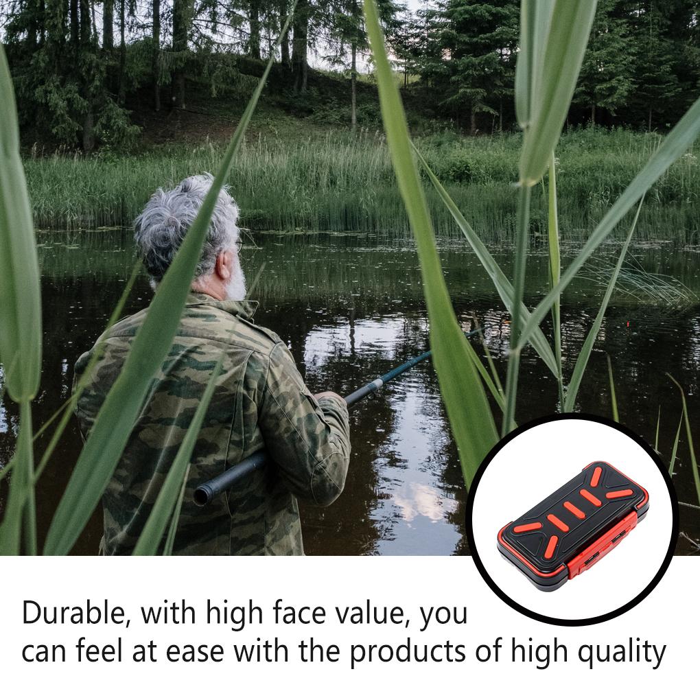 Tragbare Angelhaken-Aufbewahrungsbox Unabhängiger staubdichter Köder-Organizer Transportkoffer Behälter Outdoor-Ausrüstung