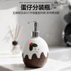 Egg Sub-bottle Shower Gel Press Bottle Shampoo Hand Sanitizer Bottle Empty Bottle Bathroom Home Decoration