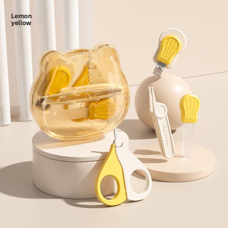 

Safety Nail Clipper Set for Newborns, Anti-Pinch Round Head, Baby Nail Care Kit, Portable & Harmless for Home Use.