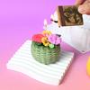6 Cavity Flower Basket Silicone Mold For Mousse Cake Chocolate Candle Making Heat Resistant Baking Mould