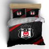 """Schwarz Rot BJK 1903 Bettwäsche-Set"" Bettwäsche Bettbezug-Set Bettbezug Kissenbezüge""" (1 * Bettbezug 2 * Kissenbezüge, ohne Bettdecke)