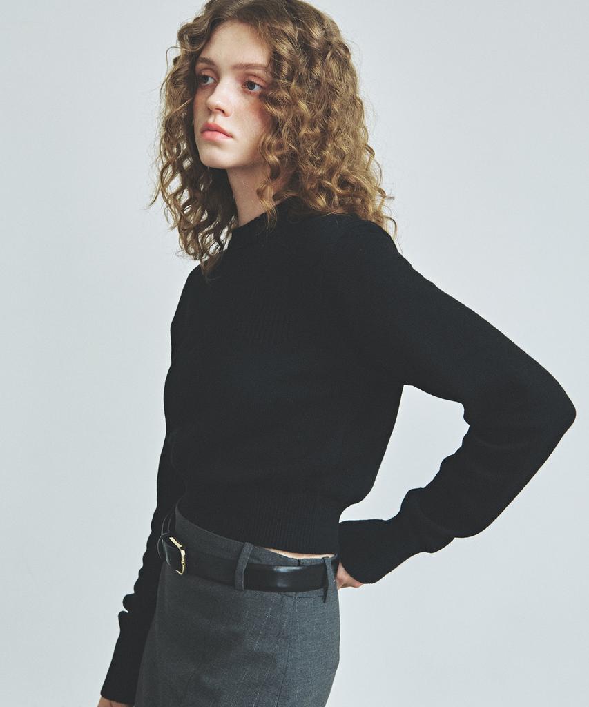 KNITTED (W) Minimal And Round Knit Black