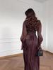 2025 Winter Elegant Light Luxury Long Sleeve Waist-Cinching Dress for Women