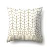 Nordic Ins Marble Polyester Pillowcase Car Decoration Home Printed Waist Cushion Pillowcase