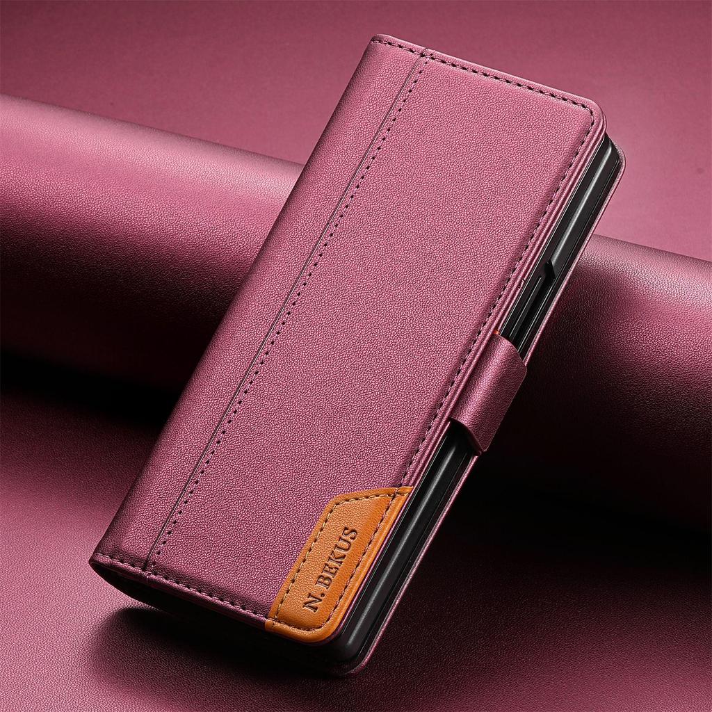 Magnetic Flip Card Slot Case for Samsung Galaxy Z Fold Series (3 to 7)