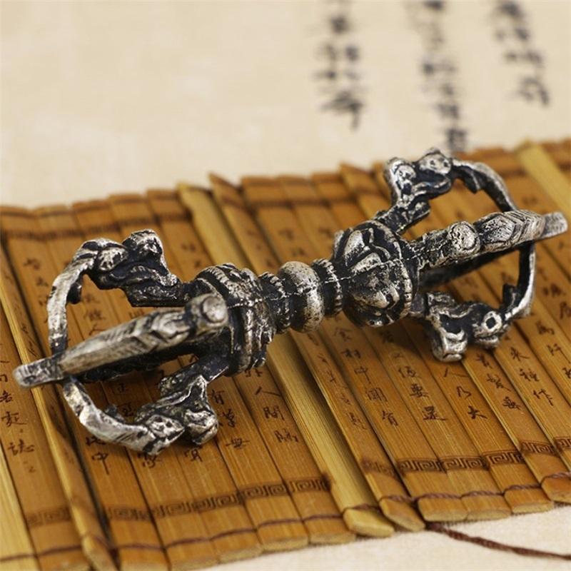 Tibetan Buddhist Meditation Bell and Dorje Set  Shiplies Extra Loud Multi-Purpose Hand Call Bell