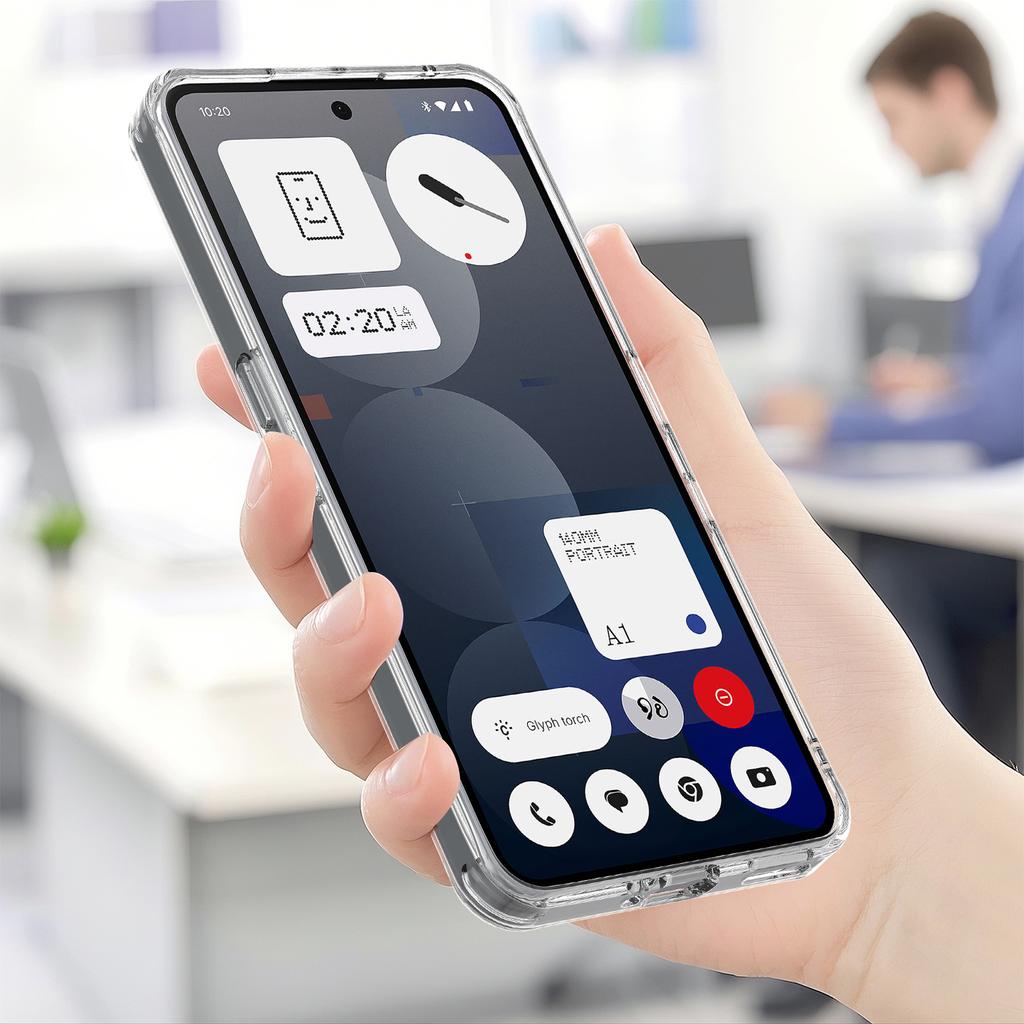 For Nothing Phone (3a) Pro Clear Phone Case Compatible with MagSafe TPU+Acrylic Back Cover