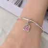 Copper Plated Magic Mirror Princess Angel Pink Charm Beads Suitable Fit Panoriginal Bracelet Exquisite Diy Jewelry