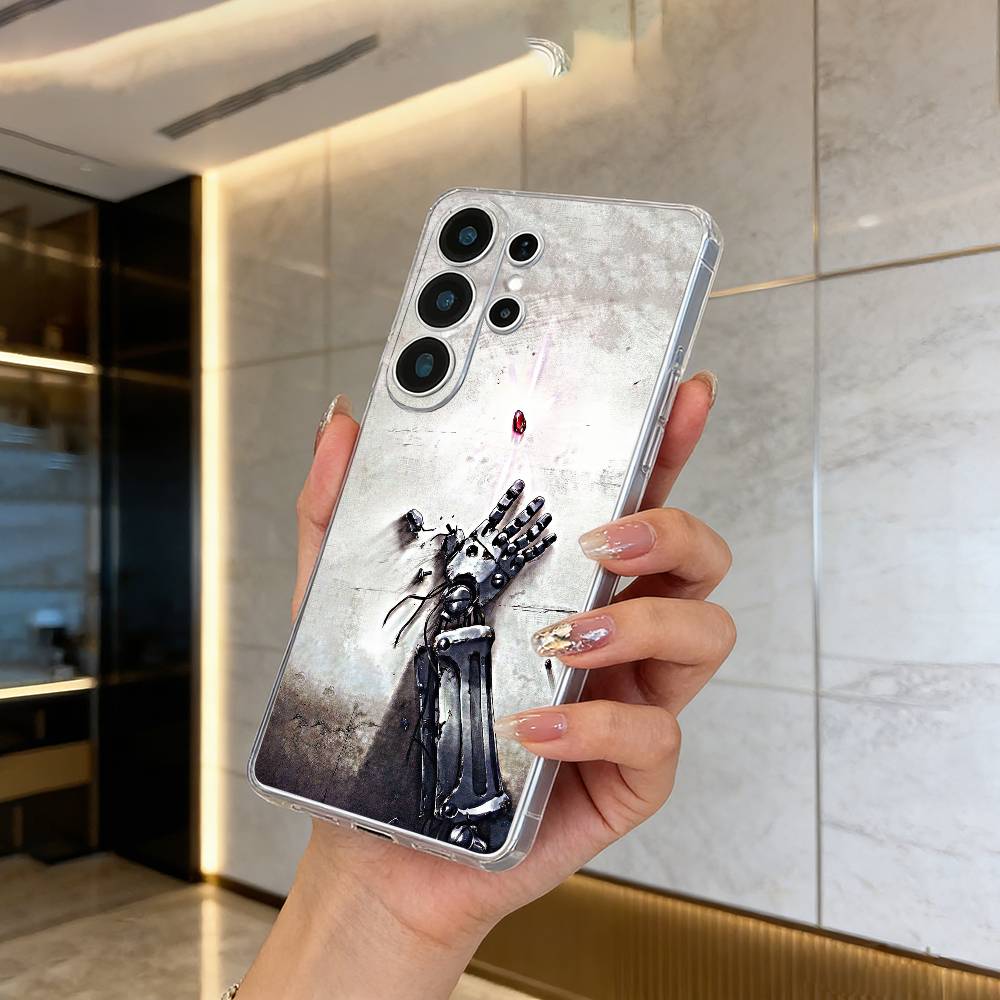 Popular anime-F-Fullmetal -Alchemist Clear Soft Silicone Phone Case forSamsung S25, S24, S21, S22, S23, S30, Ultra, S20, Plus