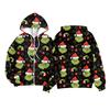 Children Girls And Boys Fashion Jacket Casual Printed Long-sleeved Hooded Cardigan Sweatshirts
