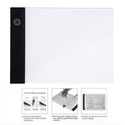 Ramidos LED A5 Painting Tracing Board Panel Copy Pad Panel Stmívání třetího převodového stupně Umělecká šablona