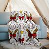 Baseball Theme Printed Blanket - Perfect for Couch, Bed, Travel & Outdoor Use | Machine Washable, Cozy & Durable.