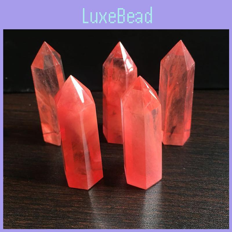 Pretty Red Rare Quartz Crystal Single Terminated Wand Healing Specimen Decor