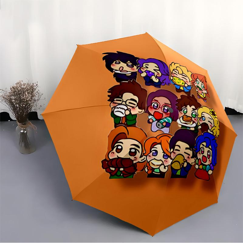 Stardew Valley Automatic Folding Umbrella with Sturdy Iron Frame, Portable Compact Travel Umbrella All-Season Use Parties 0807031