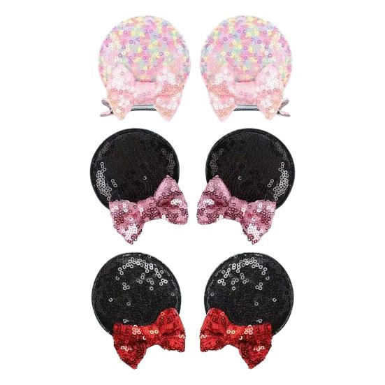 2 Stuks Meisjes Haarspelden Glanzende Knoop Pailletten Haarspeldjes Sprankelende Haarclips Feesten Verjaardagen Reizen Dansen Haaraccessoires