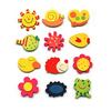 12Pcs/Set Cute Fridge Magnet Wooden Cartoon Shape Educational Toys for Baby Kids